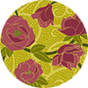 Nature Pink Roses On Yellow